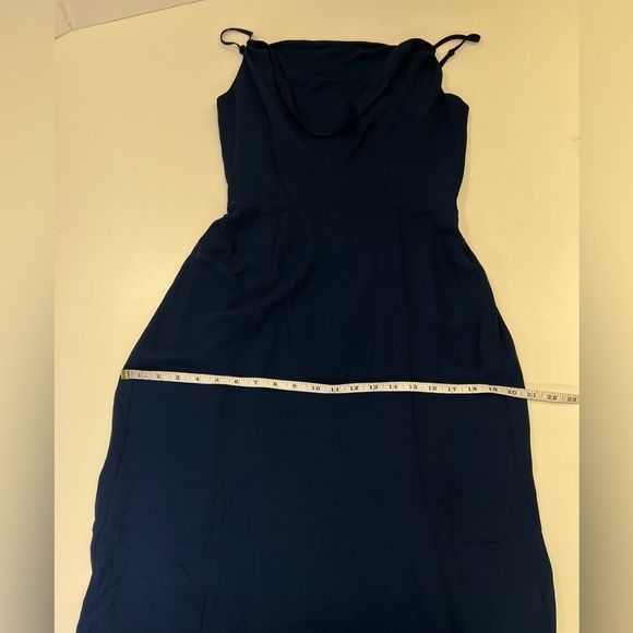 WAYF The Melanie Cowl Neck Gown New With Tags Size Small Navy Blue Bridesmaid - Picture 10 of 15
